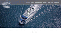 Desktop Screenshot of personenschifffahrt-sorpesee.de